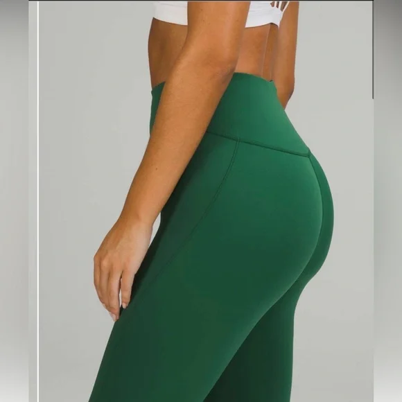 Lululemon Base Pace High-Rise Running Tight 28" *Brushed Nulux - Everglade Green - Picture 3 of 13
